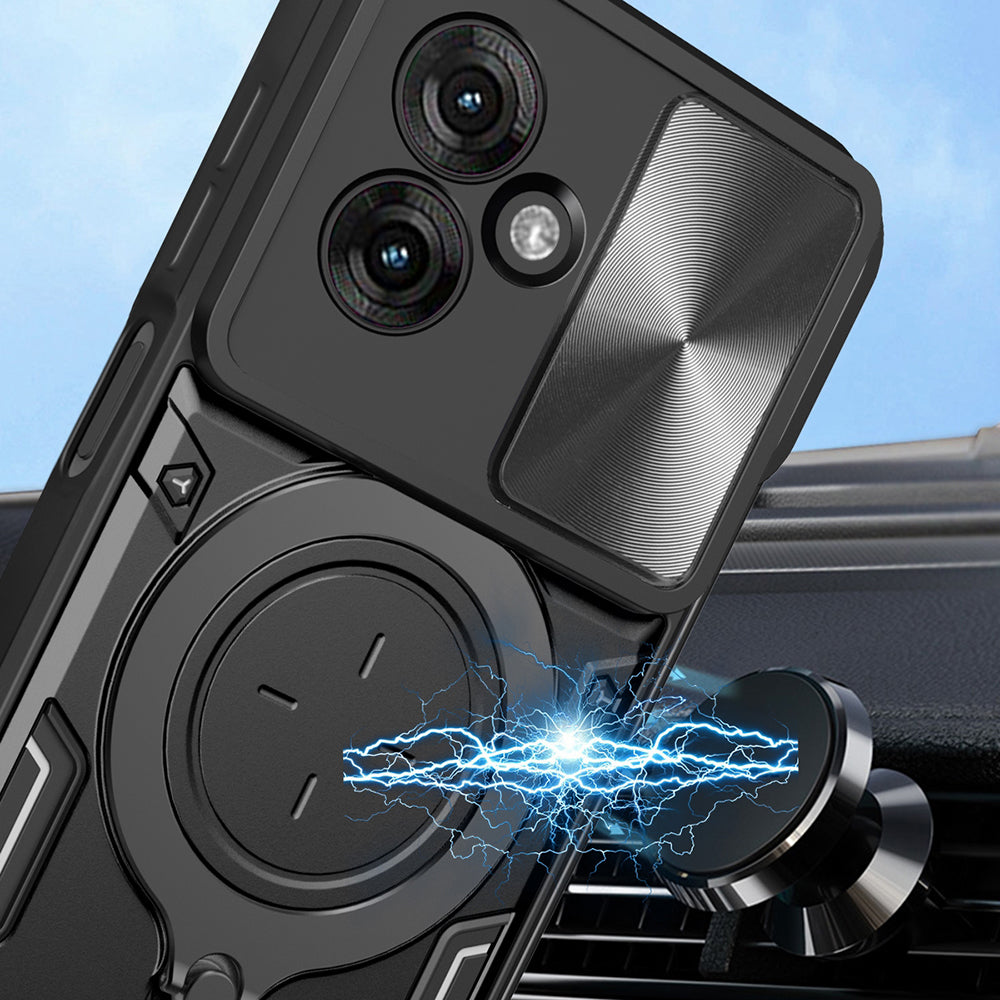 Калъф за Motorola Moto G55, Techsuit, CamGuard Pro, Черен