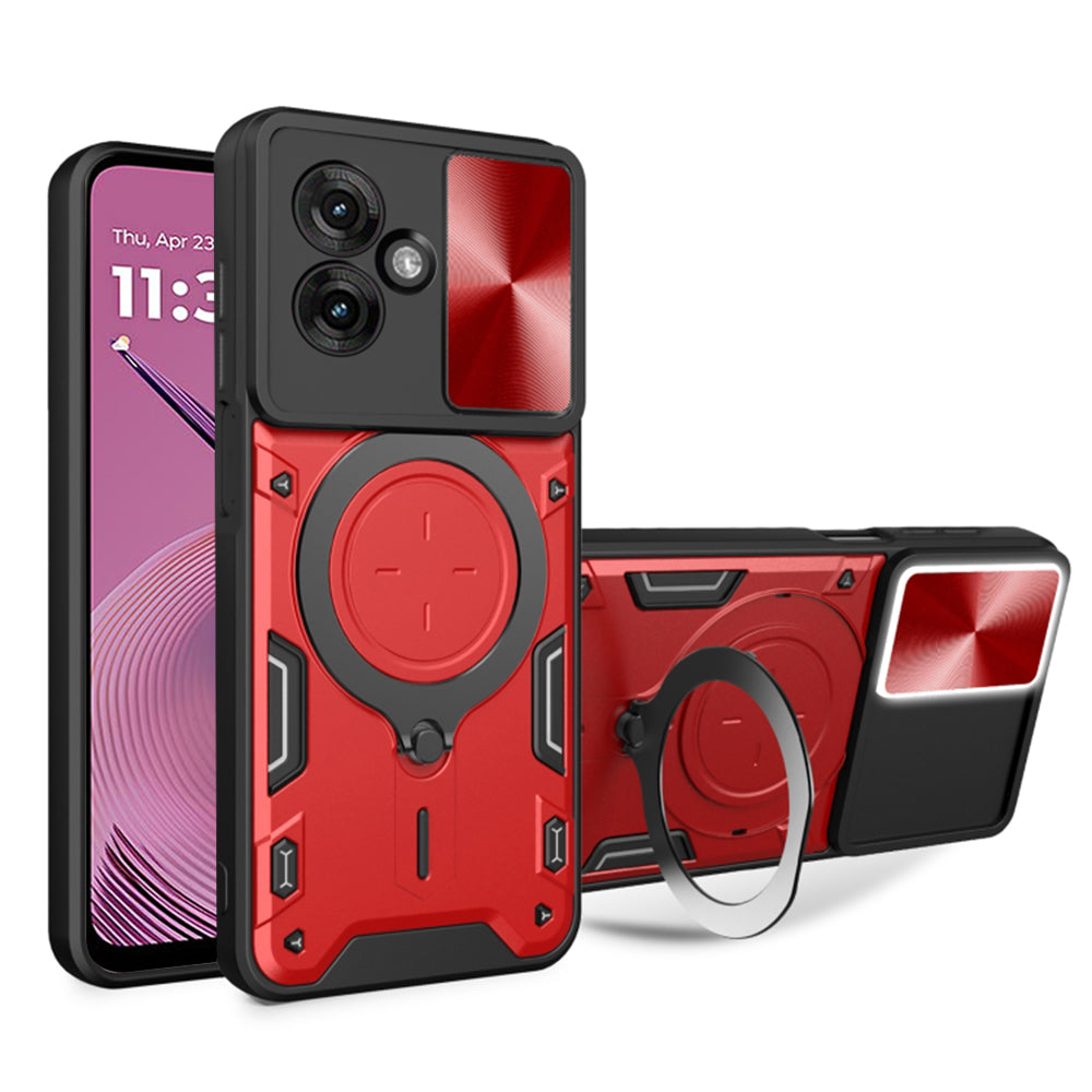 Калъф за Motorola Moto G55, Techsuit, CamGuard Pro, Червен