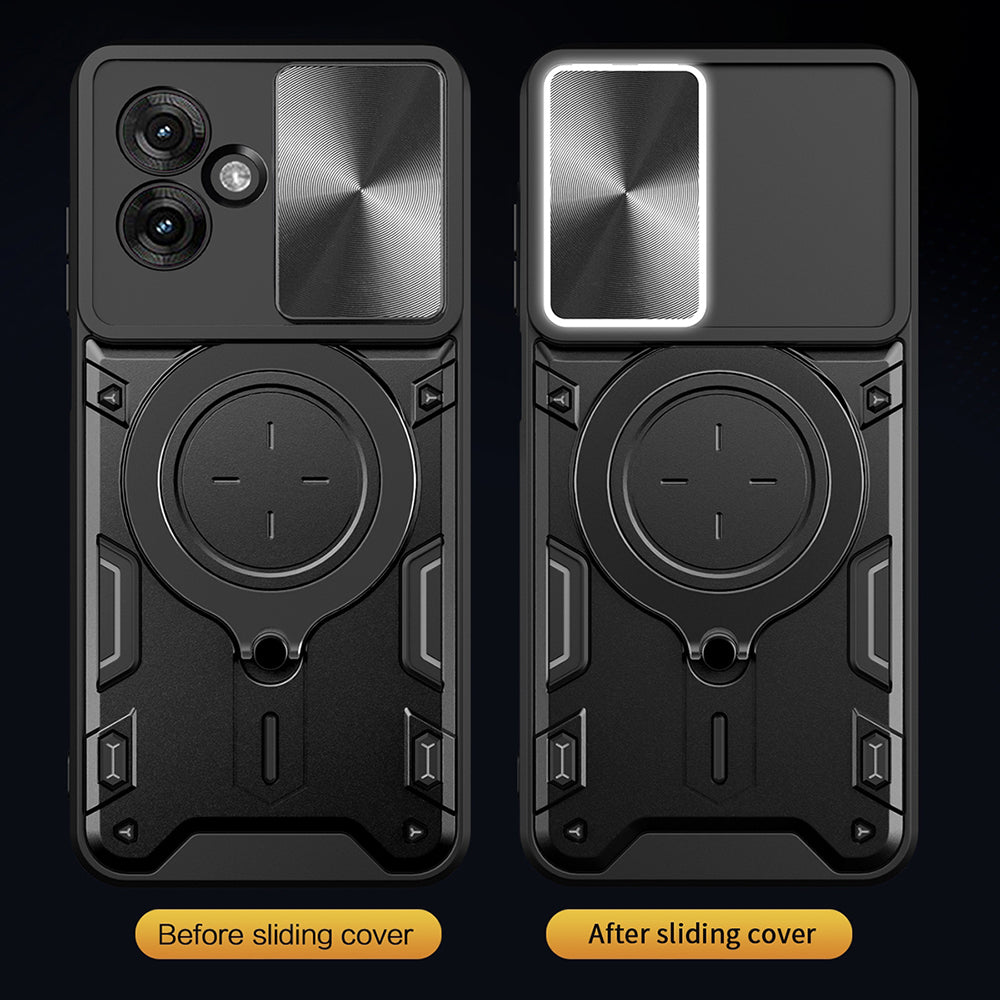 Калъф за Motorola Moto G55, Techsuit, CamGuard Pro, Червен