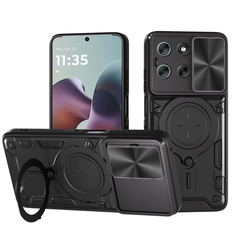 Калъф за Motorola Moto G56, Techsuit, CamGuard Pro, Черен