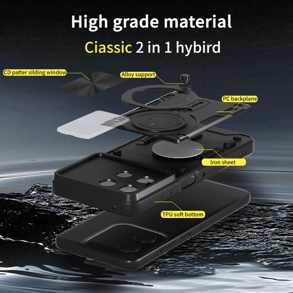 Калъф за Motorola Moto G56, Techsuit, CamGuard Pro, Черен