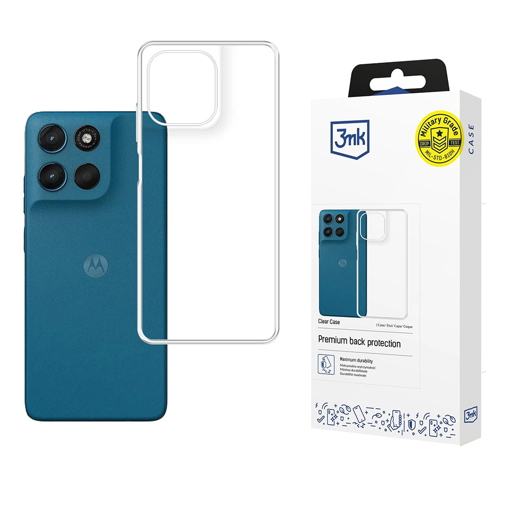 Калъф за Motorola Moto G57 Power, 3MK, Clear, Прозрачен
