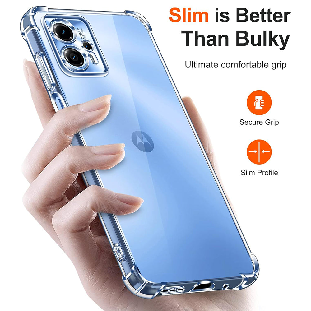 Калъф за Motorola Moto G62 5G, Techsuit, Shockproof Clear, Прозрачен