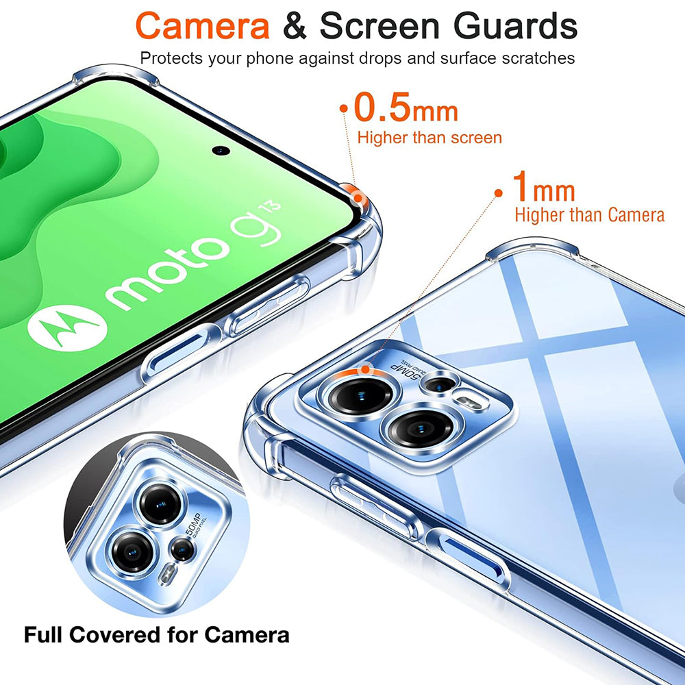 Калъф за Motorola Moto G62 5G, Techsuit, Shockproof Clear, Прозрачен