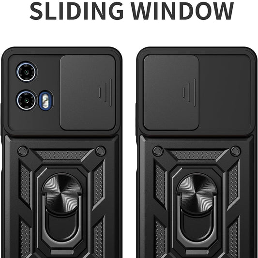 Калъф за Motorola Moto G67 Power / G57 Power, Techsuit, CamShield, Черен