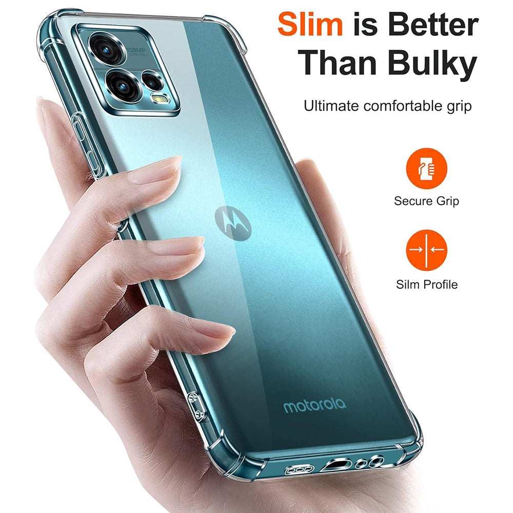 Калъф за Motorola Moto G72, Techsuit, Shockproof Clear, Прозрачен
