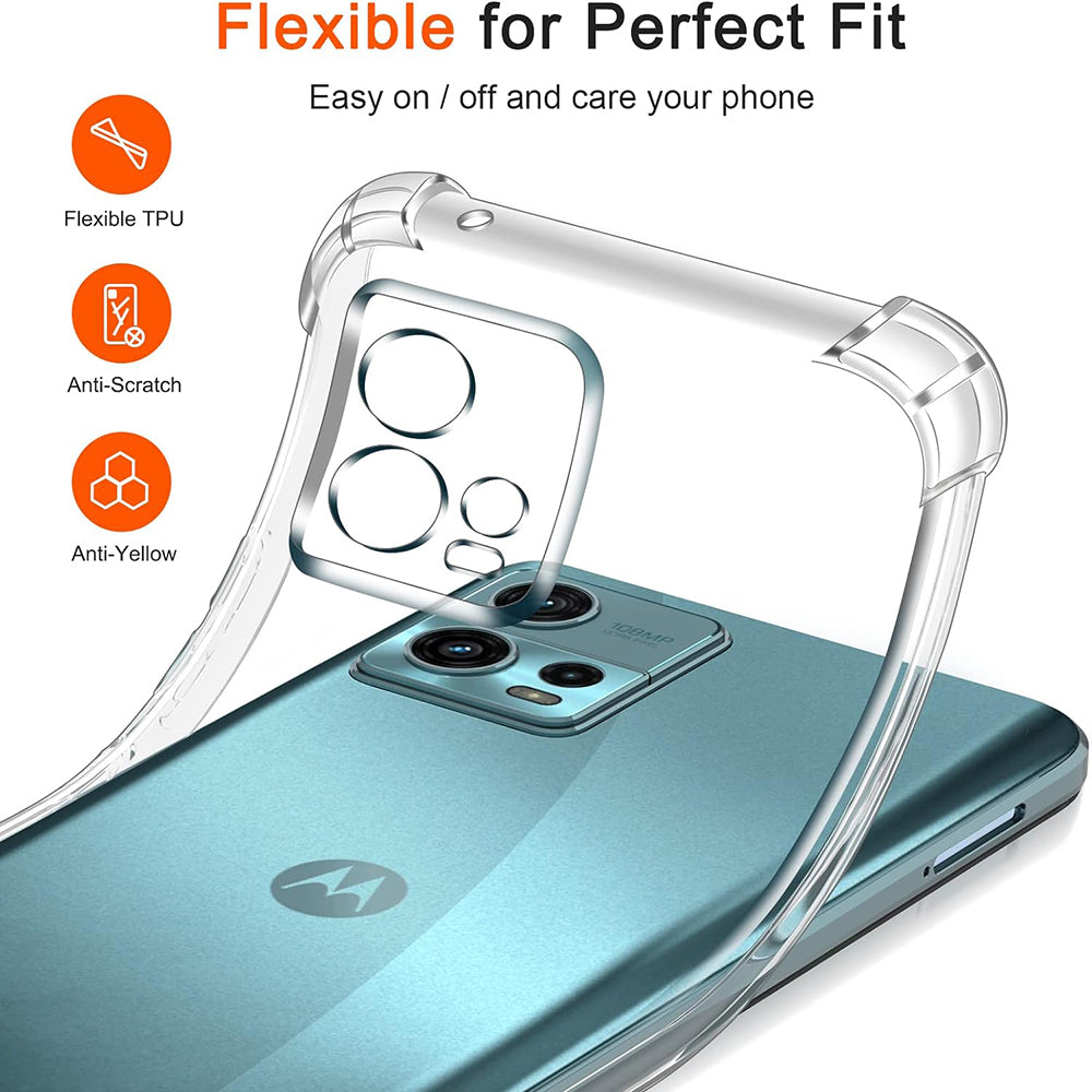 Калъф за Motorola Moto G72, Techsuit, Shockproof Clear, Прозрачен