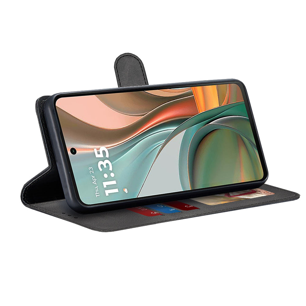 Калъф за Motorola Moto G75, Techsuit, Diary Book, Черен