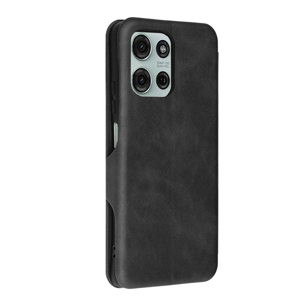 Калъф за Motorola Moto G75, Techsuit, Safe Wallet Plus, Черен