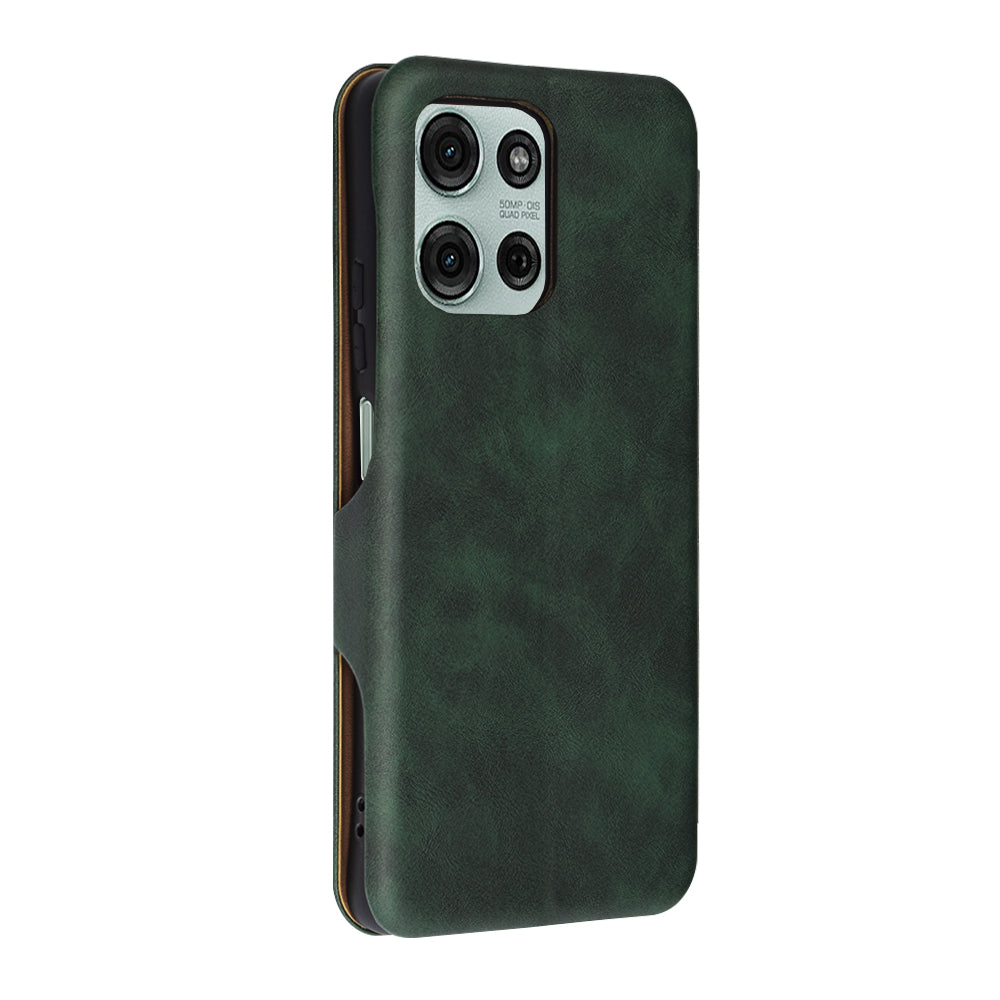 Калъф за Motorola Moto G75, Techsuit, Safe Wallet Plus, Зелен