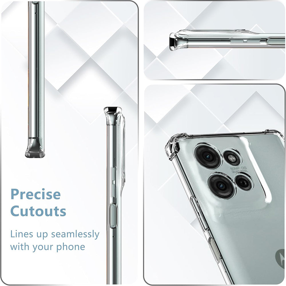 Калъф за Motorola Moto G75, Techsuit, Shockproof Clear, Прозрачен