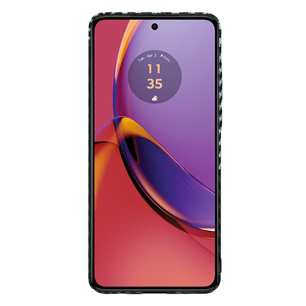 Калъф за Motorola Moto G84, Techsuit, Carbonite FiberShell, Черно Сиво