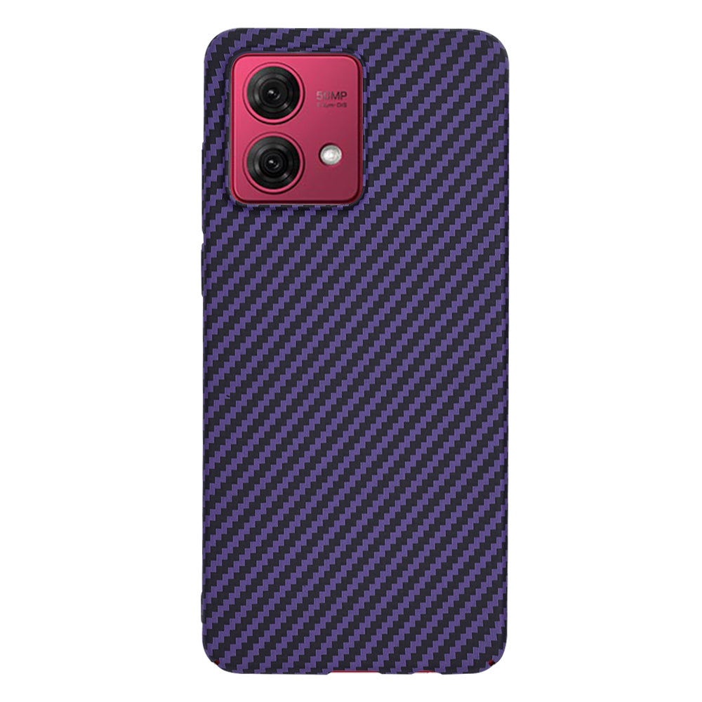 Калъф за Motorola Moto G84, Techsuit, Carbonite FiberShell, Лилав