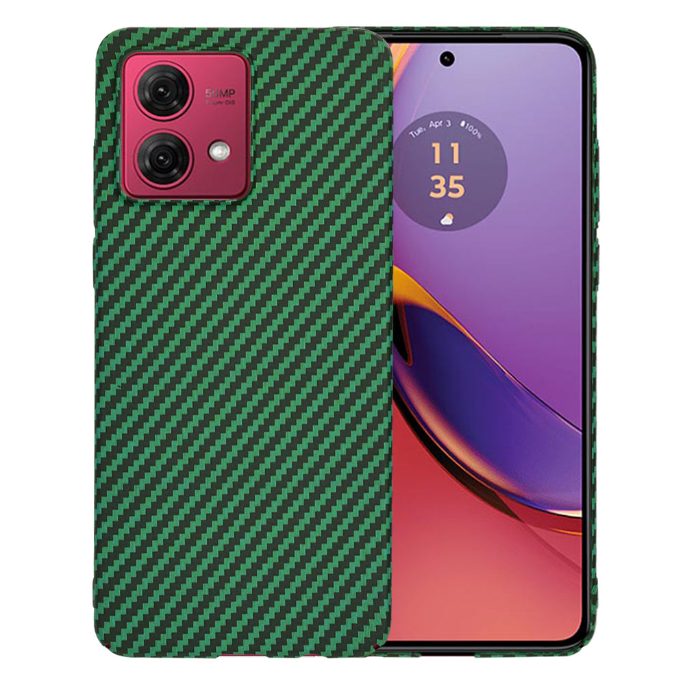 Калъф за Motorola Moto G84, Techsuit, Carbonite FiberShell, Зелен
