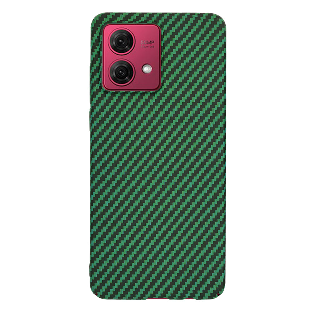 Калъф за Motorola Moto G84, Techsuit, Carbonite FiberShell, Зелен