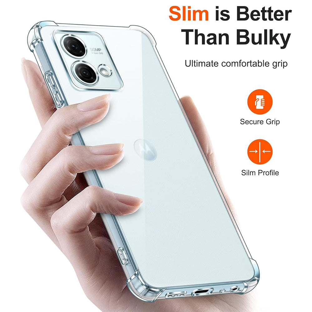 Калъф за Motorola Moto G84, Techsuit, Shockproof Clear, Прозрачен