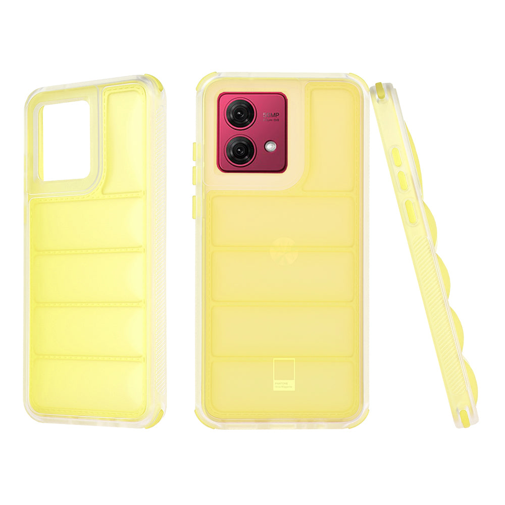 Калъф за Motorola Moto G84, Techsuit, Wave Shield, Жълт