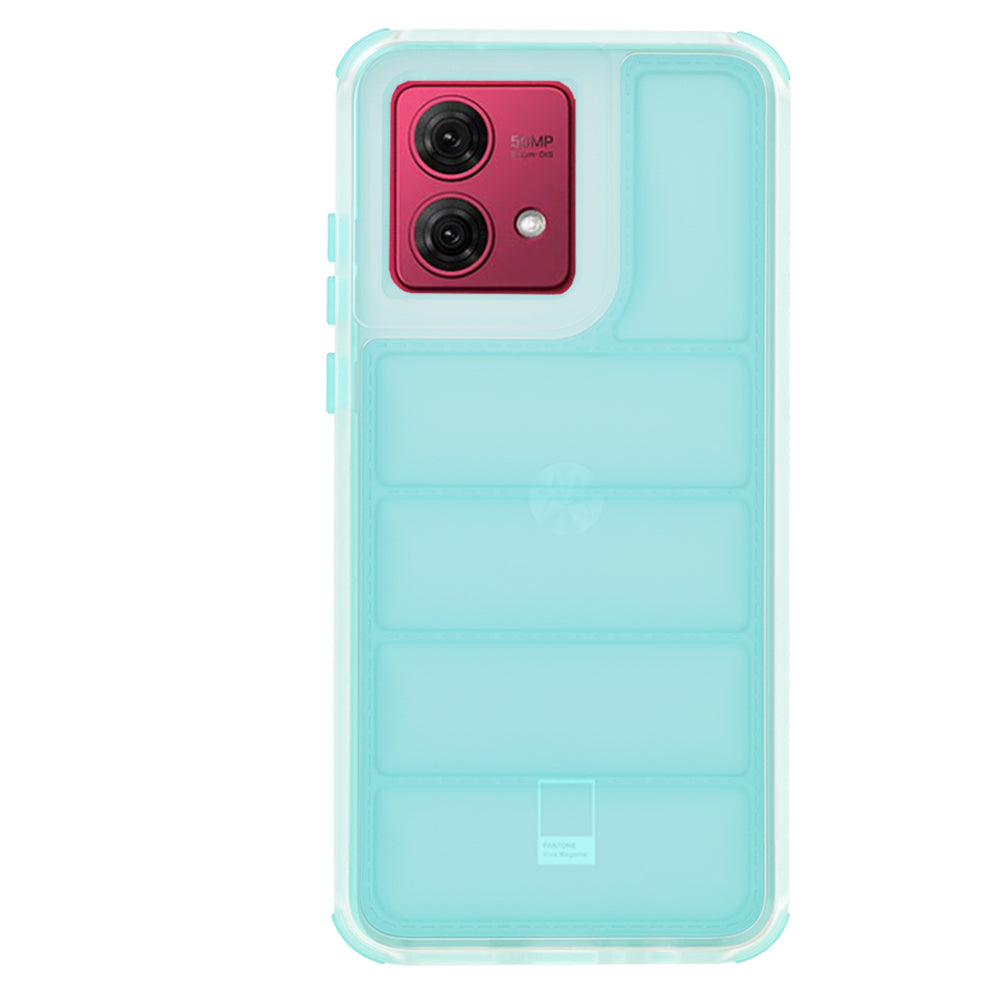 Калъф за Motorola Moto G84, Techsuit, Wave Shield, Тюркоаз