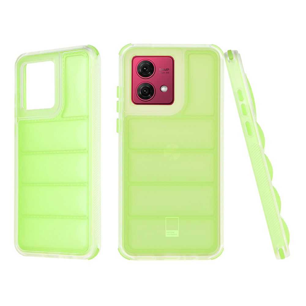 Калъф за Motorola Moto G84, Techsuit, Wave Shield, Зелен