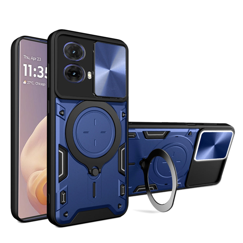 Калъф за Motorola Moto G85, Techsuit, CamGuard Pro, Син