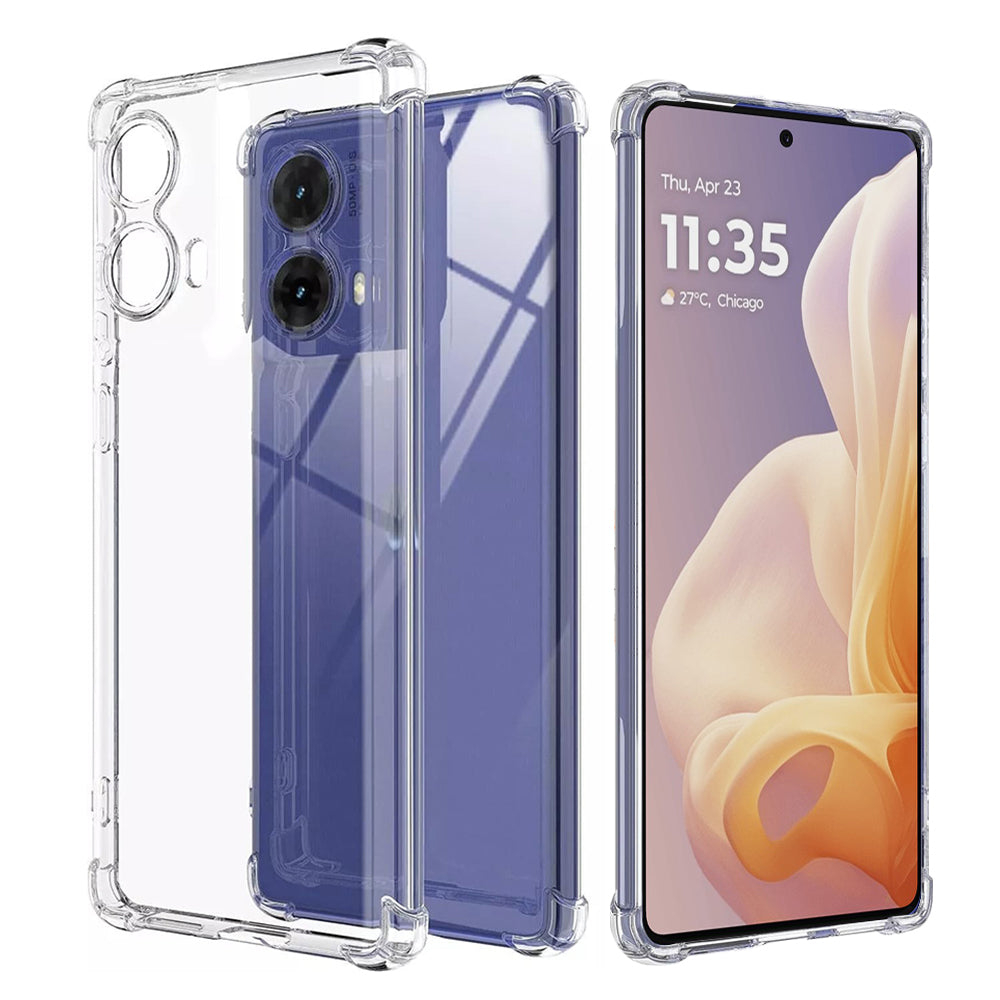 Калъф за Motorola Moto G85, Techsuit, Shockproof Clear, Прозрачен