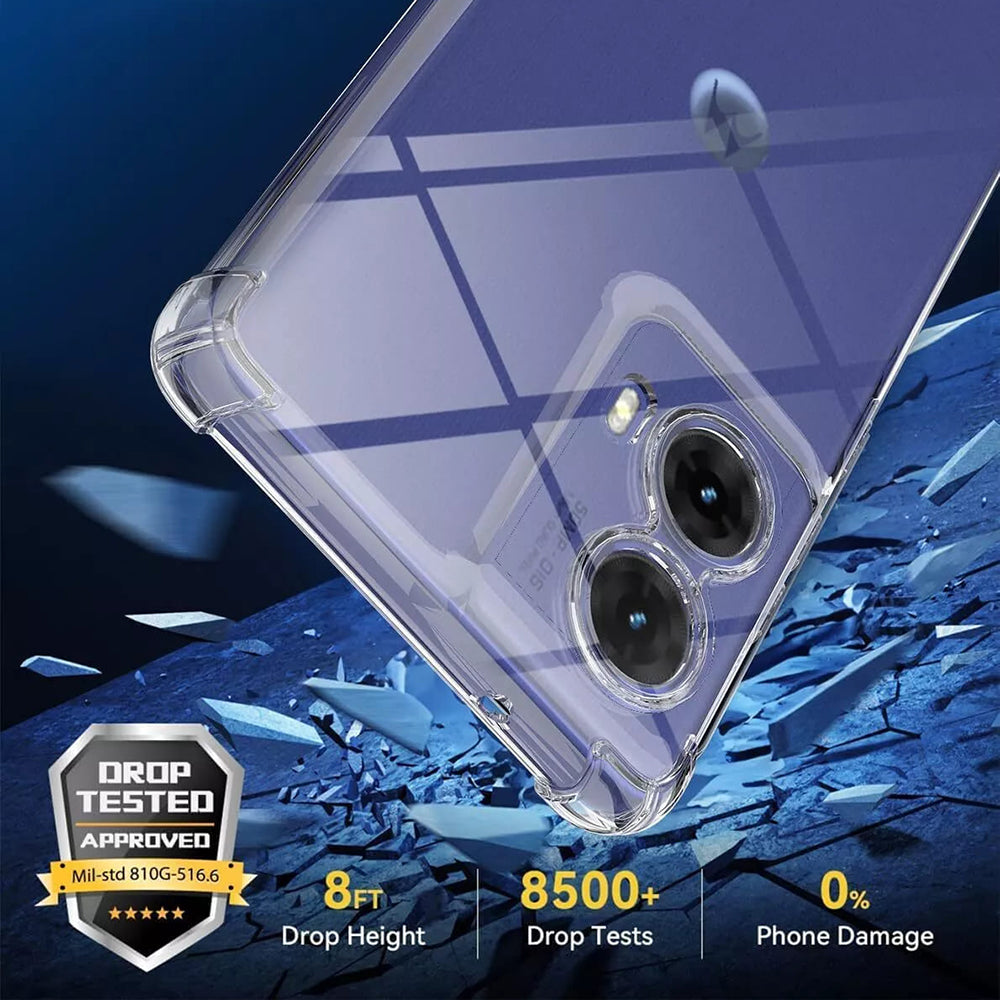 Калъф за Motorola Moto G85, Techsuit, Shockproof Clear, Прозрачен