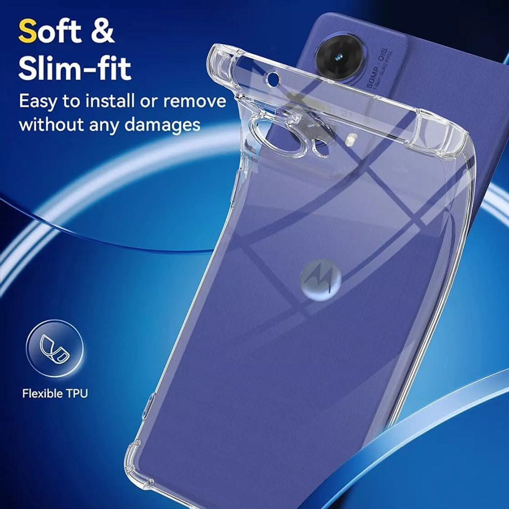 Калъф за Motorola Moto G85, Techsuit, Shockproof Clear, Прозрачен