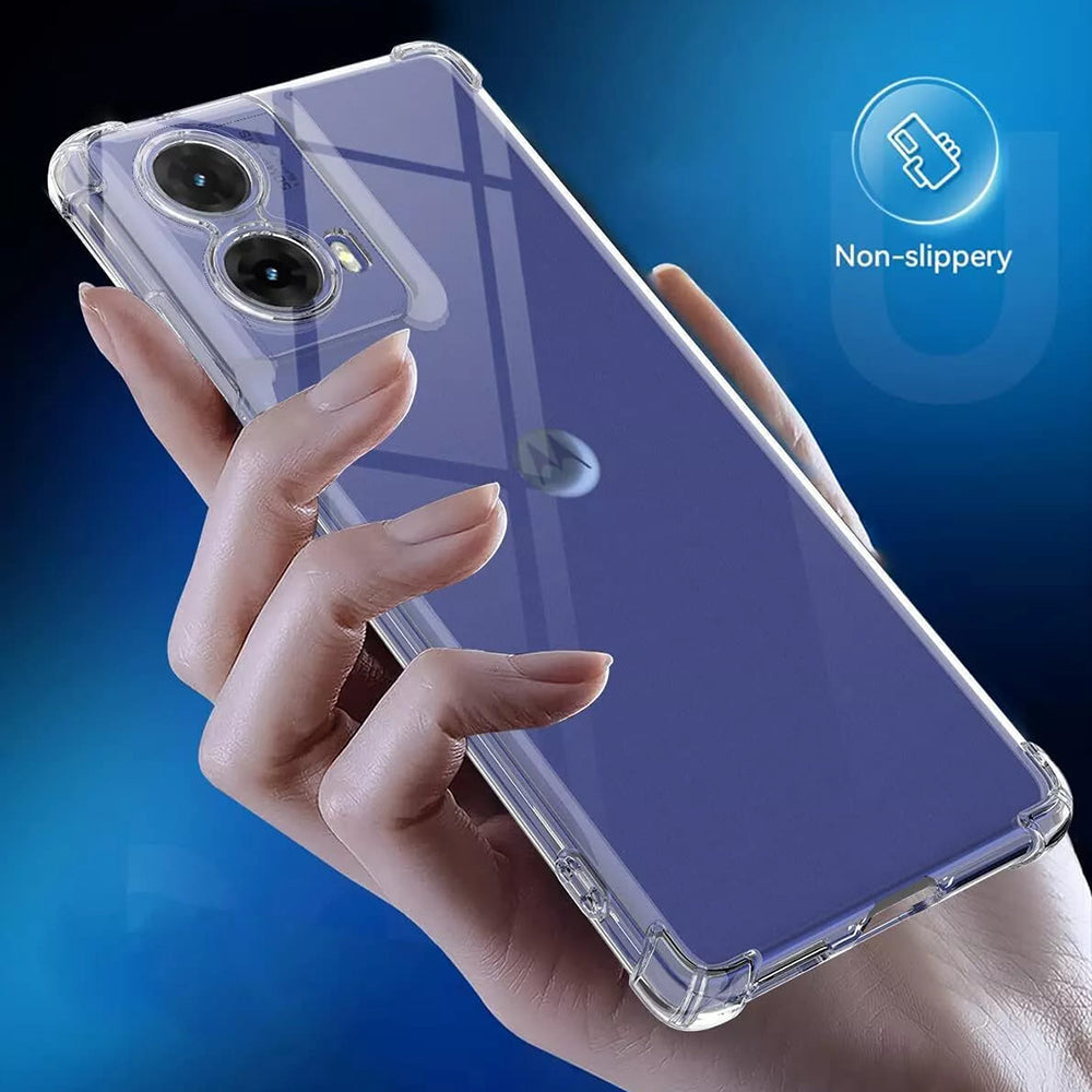 Калъф за Motorola Moto G85, Techsuit, Shockproof Clear, Прозрачен