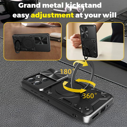 Калъф за Motorola Moto G86, Techsuit, CamGuard Pro, Син