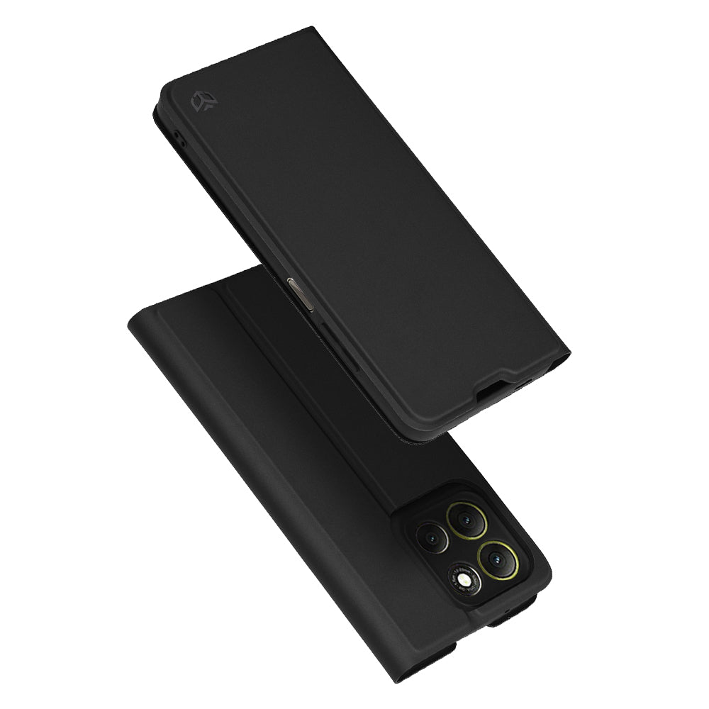 Калъф за Motorola Moto G86, Techsuit, Magskin Book, Черен