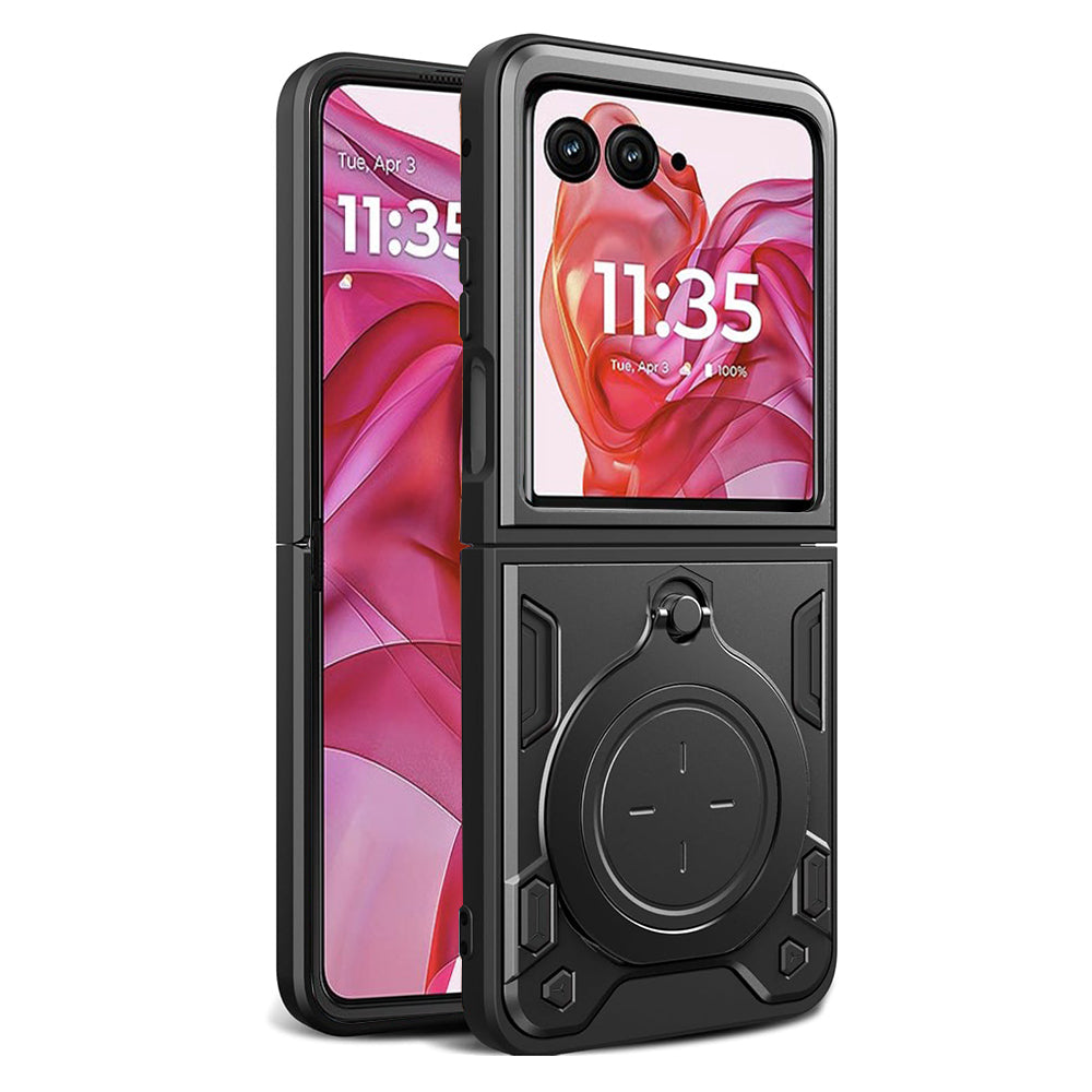 Калъф за Motorola Razr 50 Ultra, Techsuit, CamGuard Pro, Черен