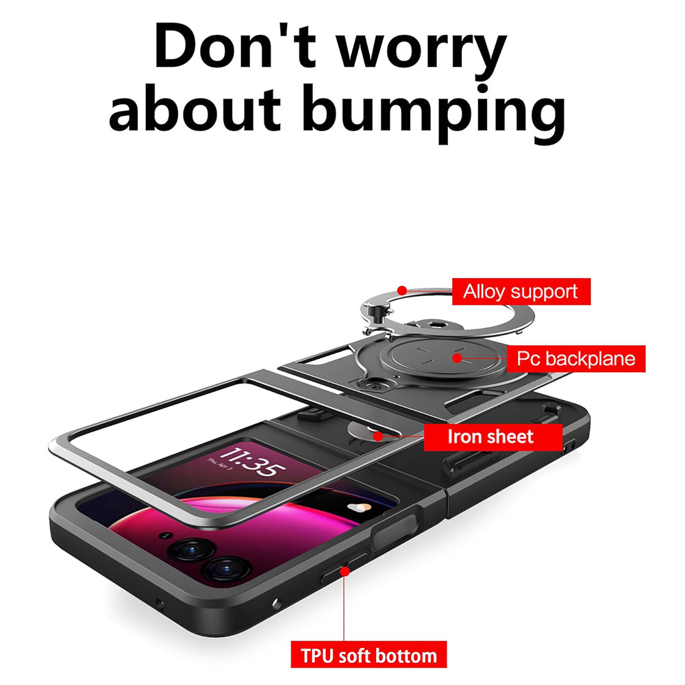 Калъф за Motorola Razr 50 Ultra, Techsuit, CamGuard Pro, Черен