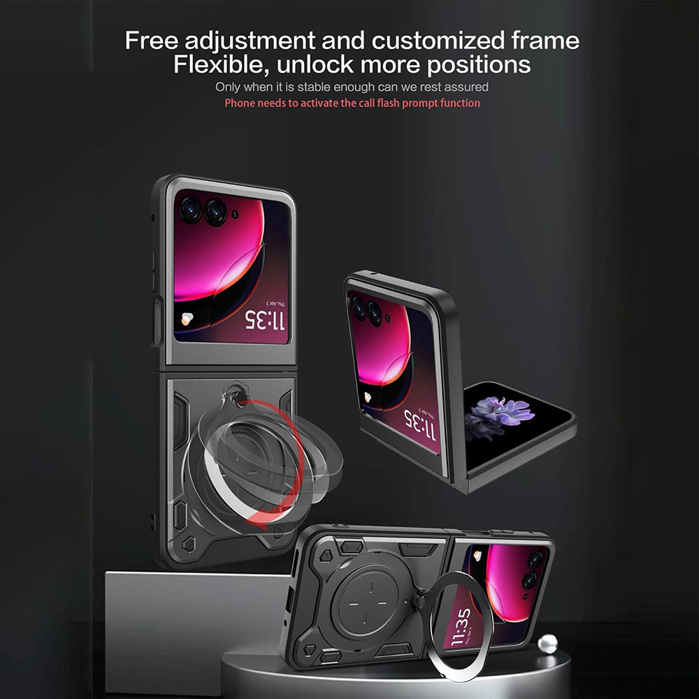 Калъф за Motorola Razr 50 Ultra, Techsuit, CamGuard Pro, Черен