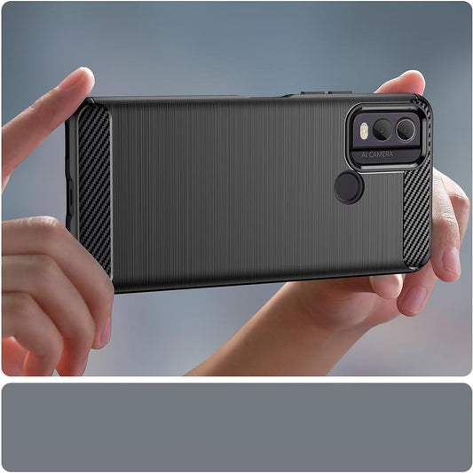 Калъф за Nokia C22, Techsuit, Карбон, Черен