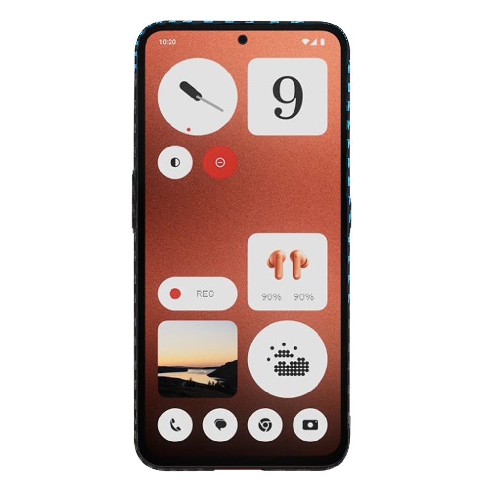 Калъф за Nothing CMF Phone 1, Techsuit, Carbonite FiberShell, Черно Синьо