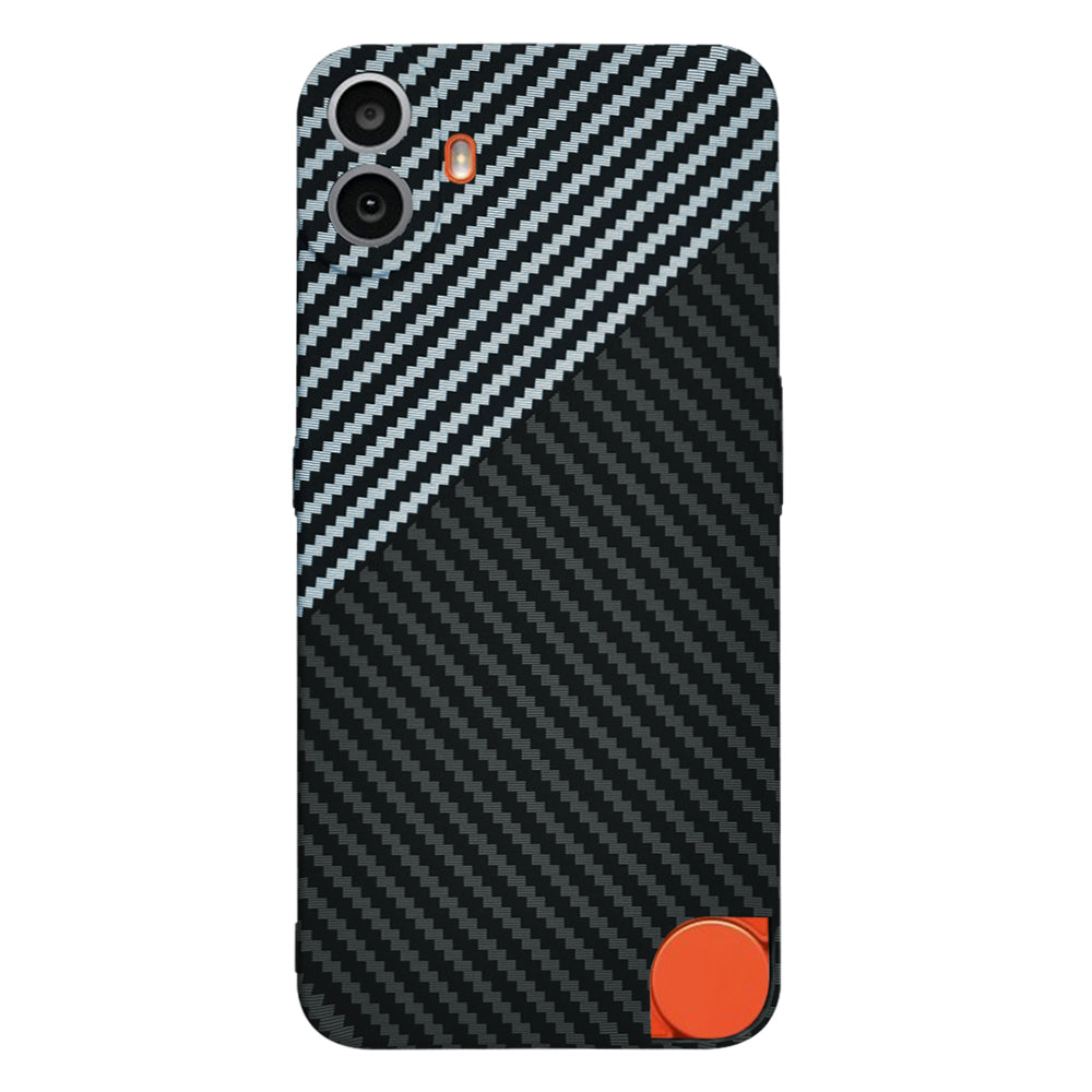 Калъф за Nothing CMF Phone 1, Techsuit, Carbonite FiberShell, Черно Сиво