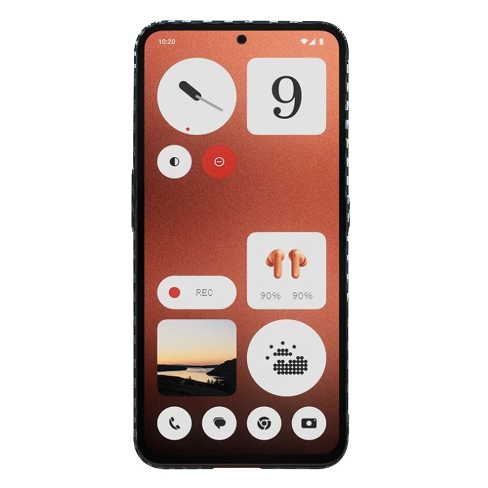 Калъф за Nothing CMF Phone 1, Techsuit, Carbonite FiberShell, Черно Сиво