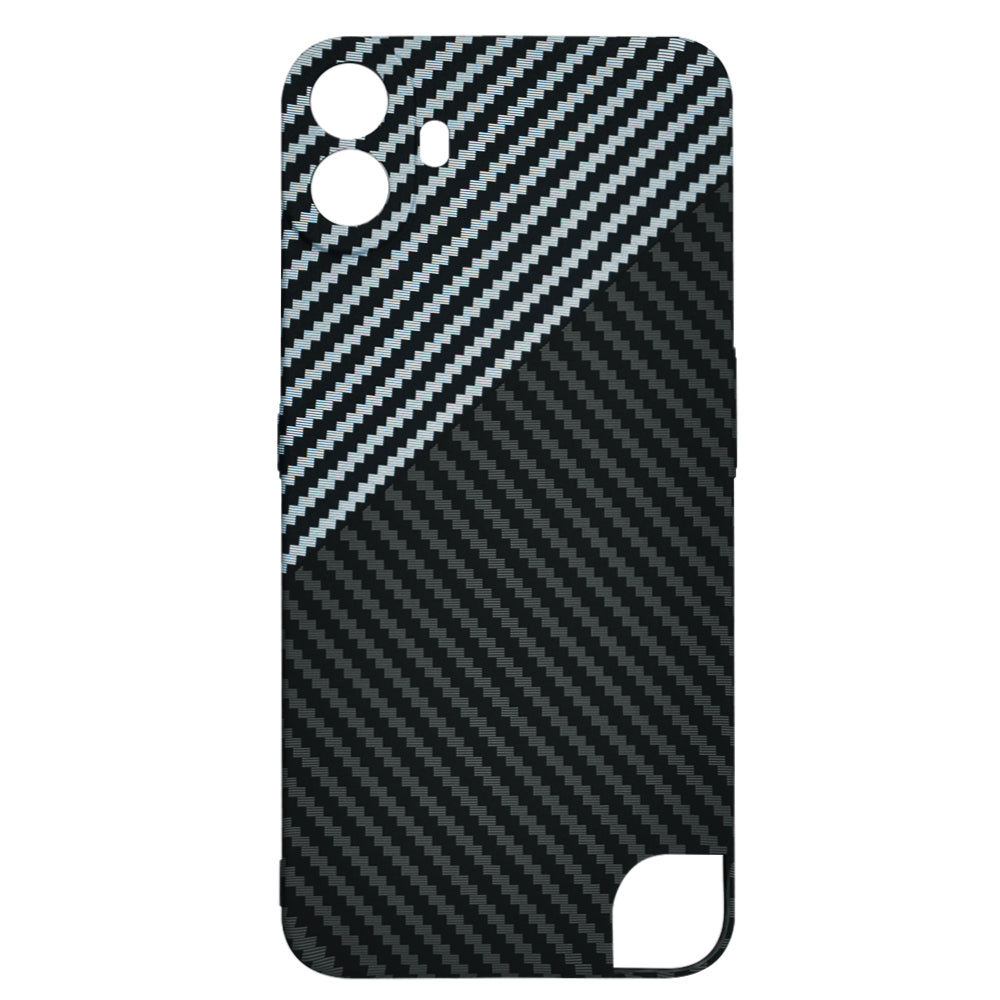 Калъф за Nothing CMF Phone 1, Techsuit, Carbonite FiberShell, Черно Сиво
