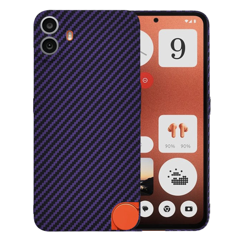 Калъф за Nothing CMF Phone 1, Techsuit, Carbonite FiberShell, Лилав