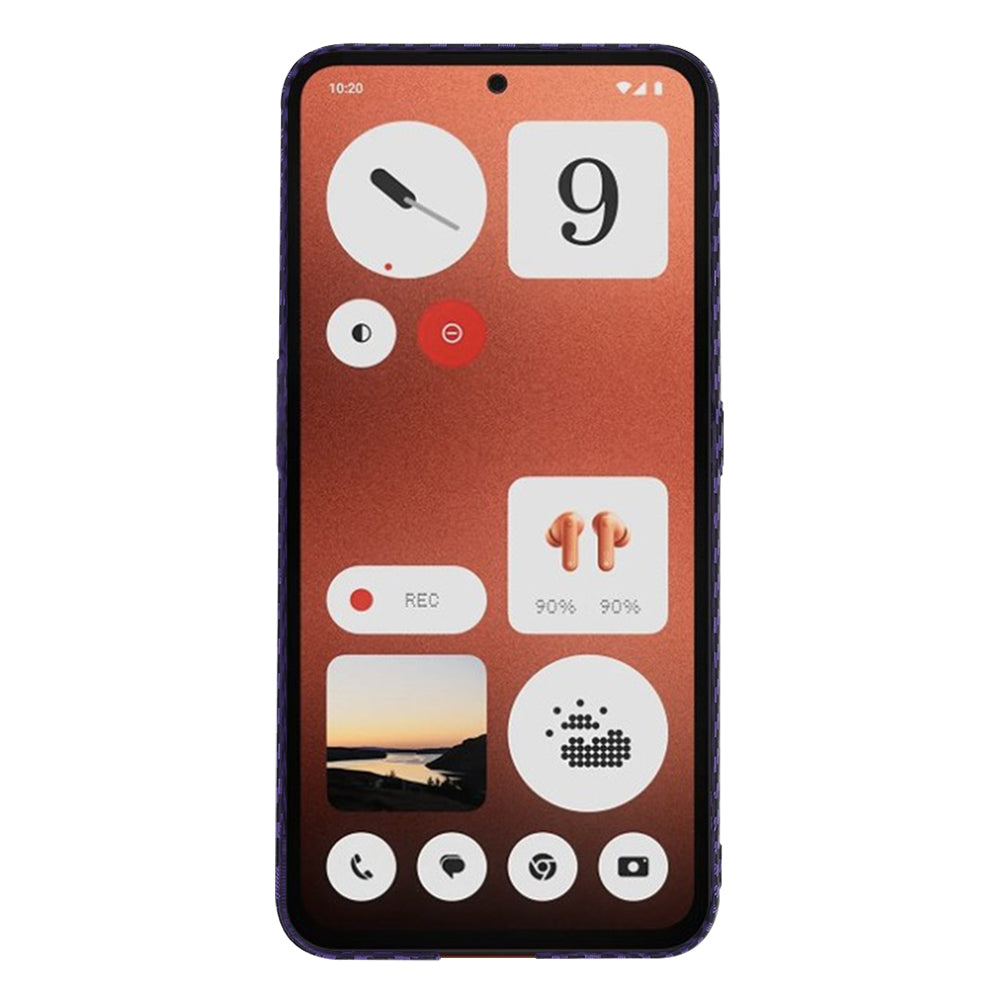 Калъф за Nothing CMF Phone 1, Techsuit, Carbonite FiberShell, Лилав