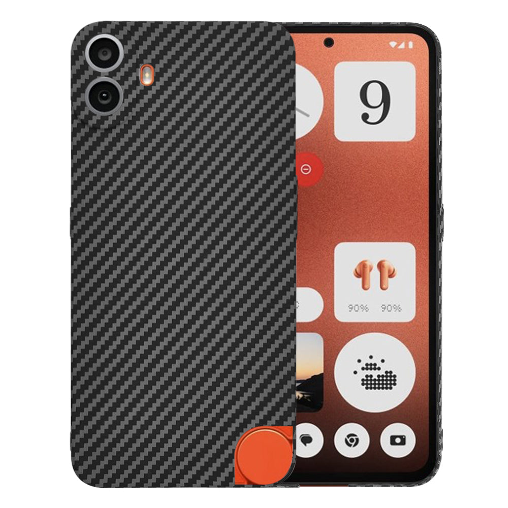 Калъф за Nothing CMF Phone 1, Techsuit, Carbonite FiberShell, Черен