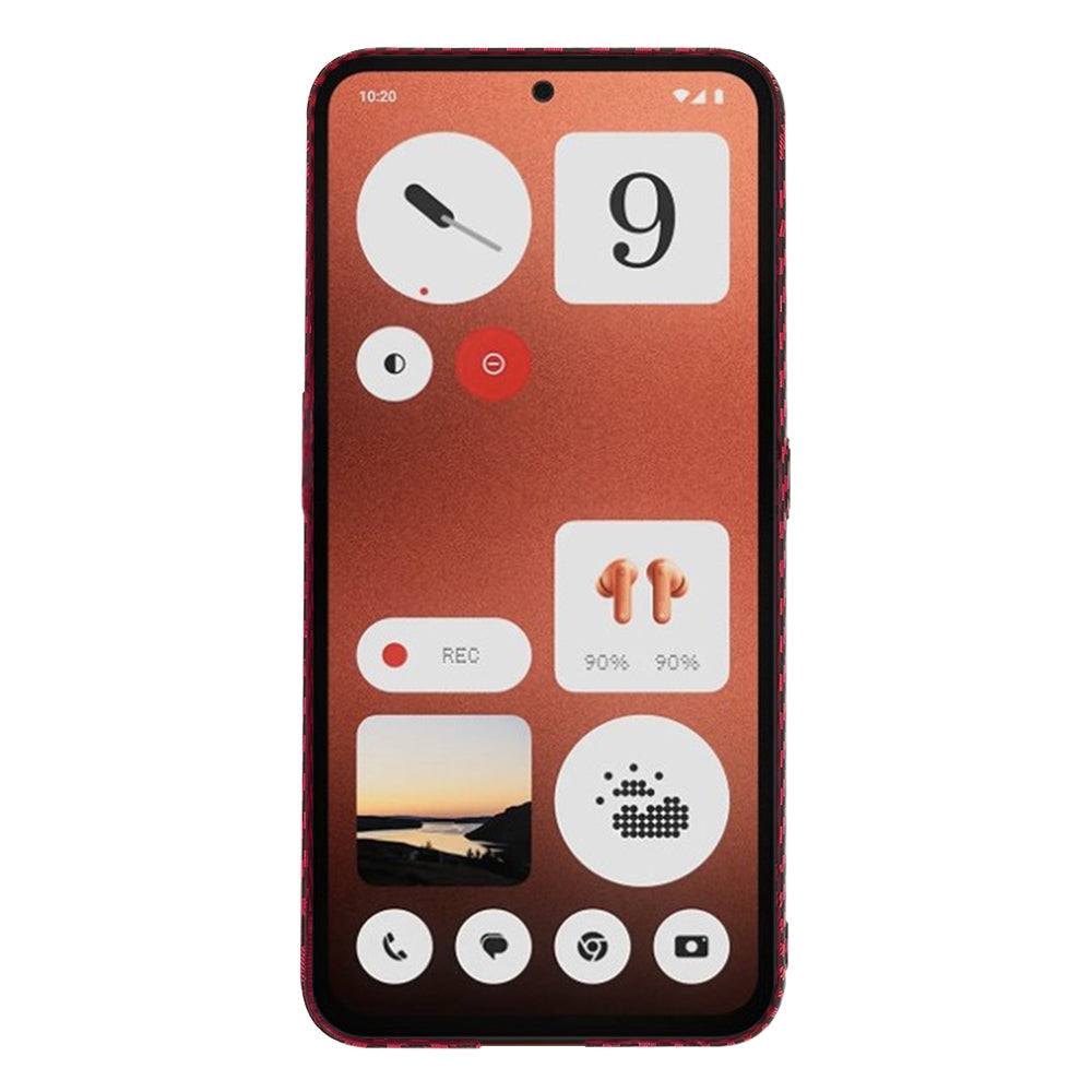 Калъф за Nothing CMF Phone 1, Techsuit, Carbonite FiberShell, Червен