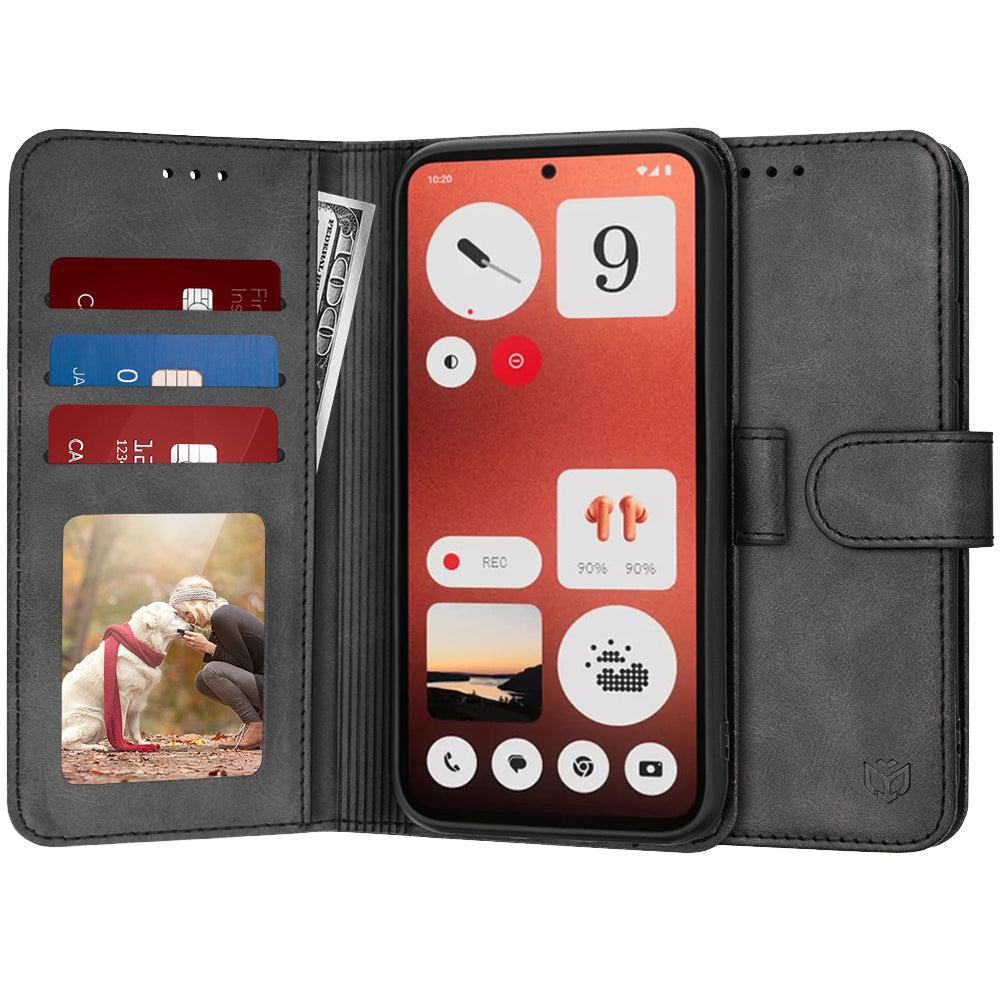 Калъф за Nothing CMF Phone 1, Techsuit, Diary Book, Черен