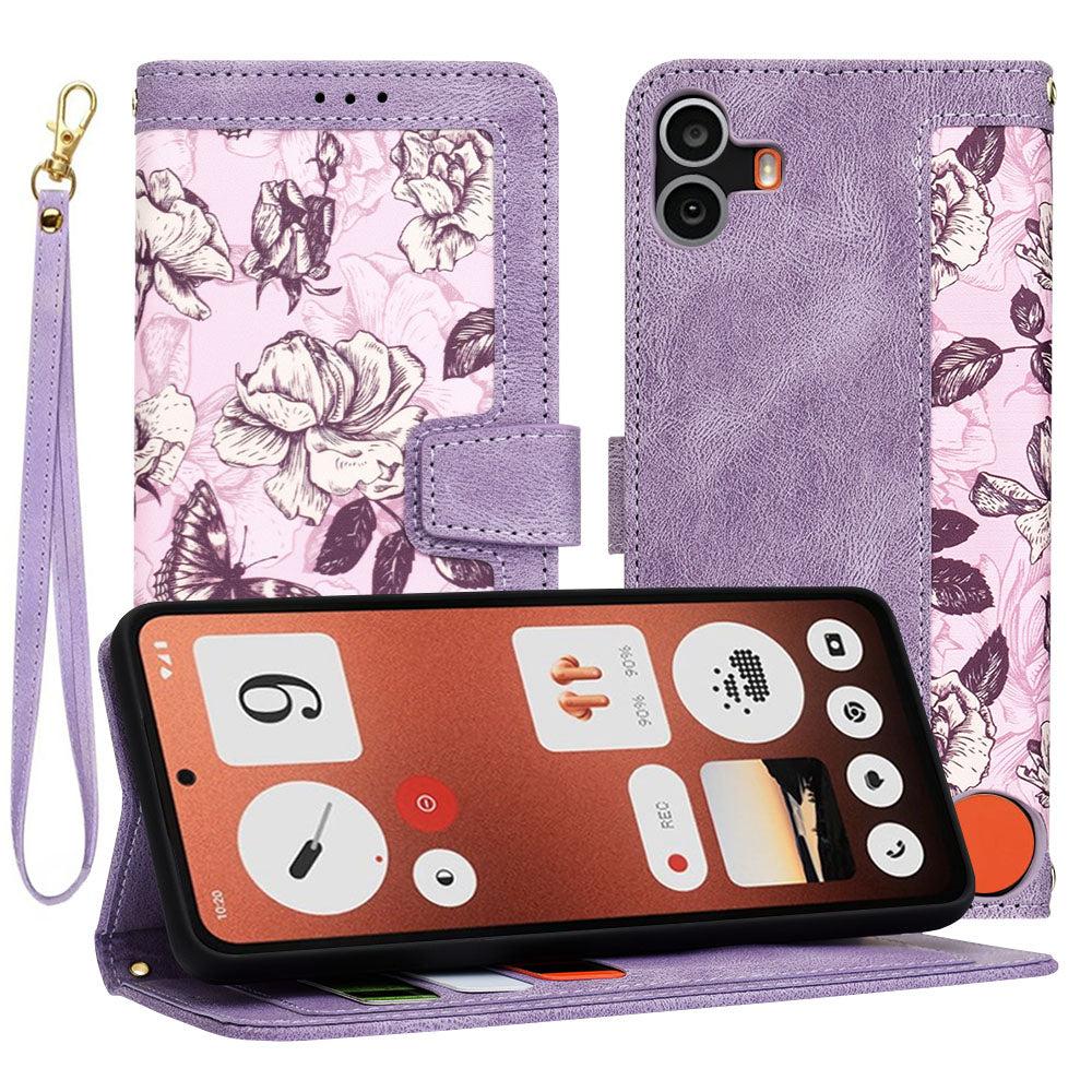 Калъф за Nothing CMF Phone 1, Techsuit, FlipCraft, Лилав