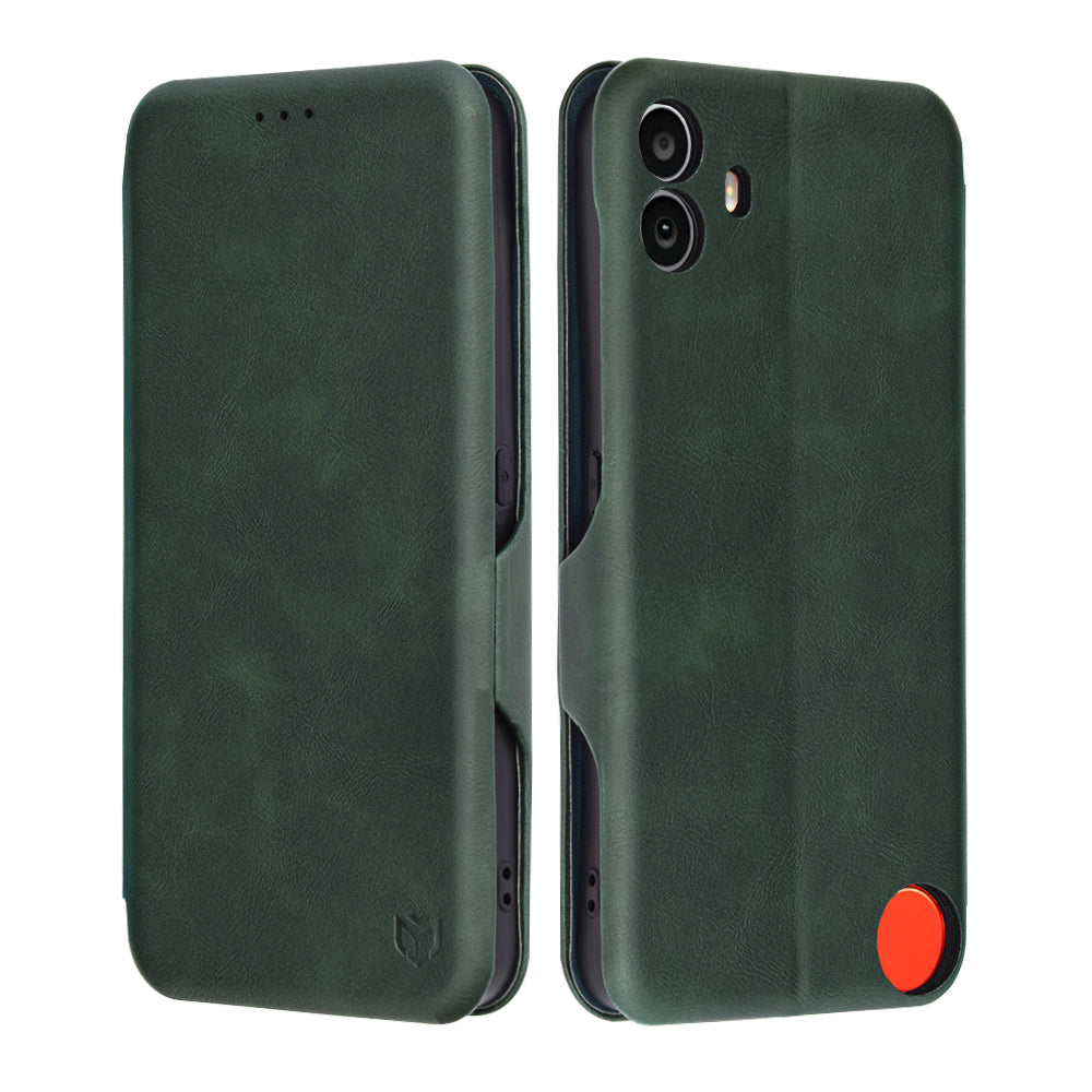 Калъф за Nothing CMF Phone 1, Techsuit, Safe Wallet Plus, Зелен