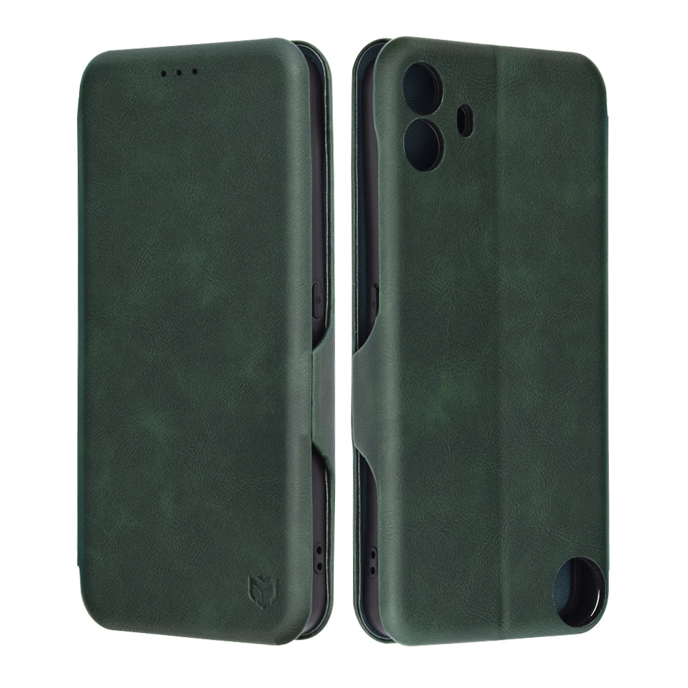 Калъф за Nothing CMF Phone 1, Techsuit, Safe Wallet Plus, Зелен