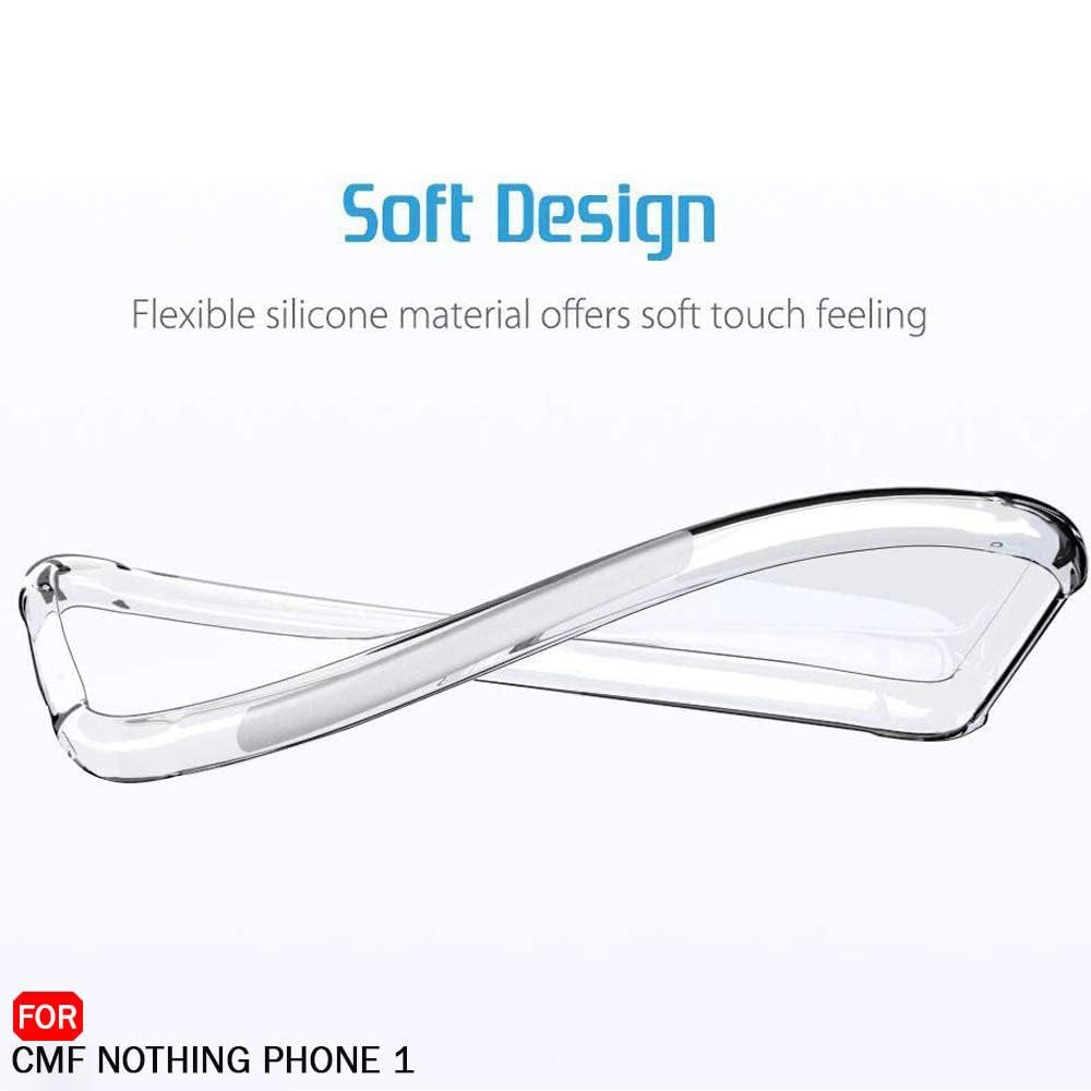 Калъф за Nothing CMF Phone 1, Techsuit, противоударен прозрачен, прозрачен