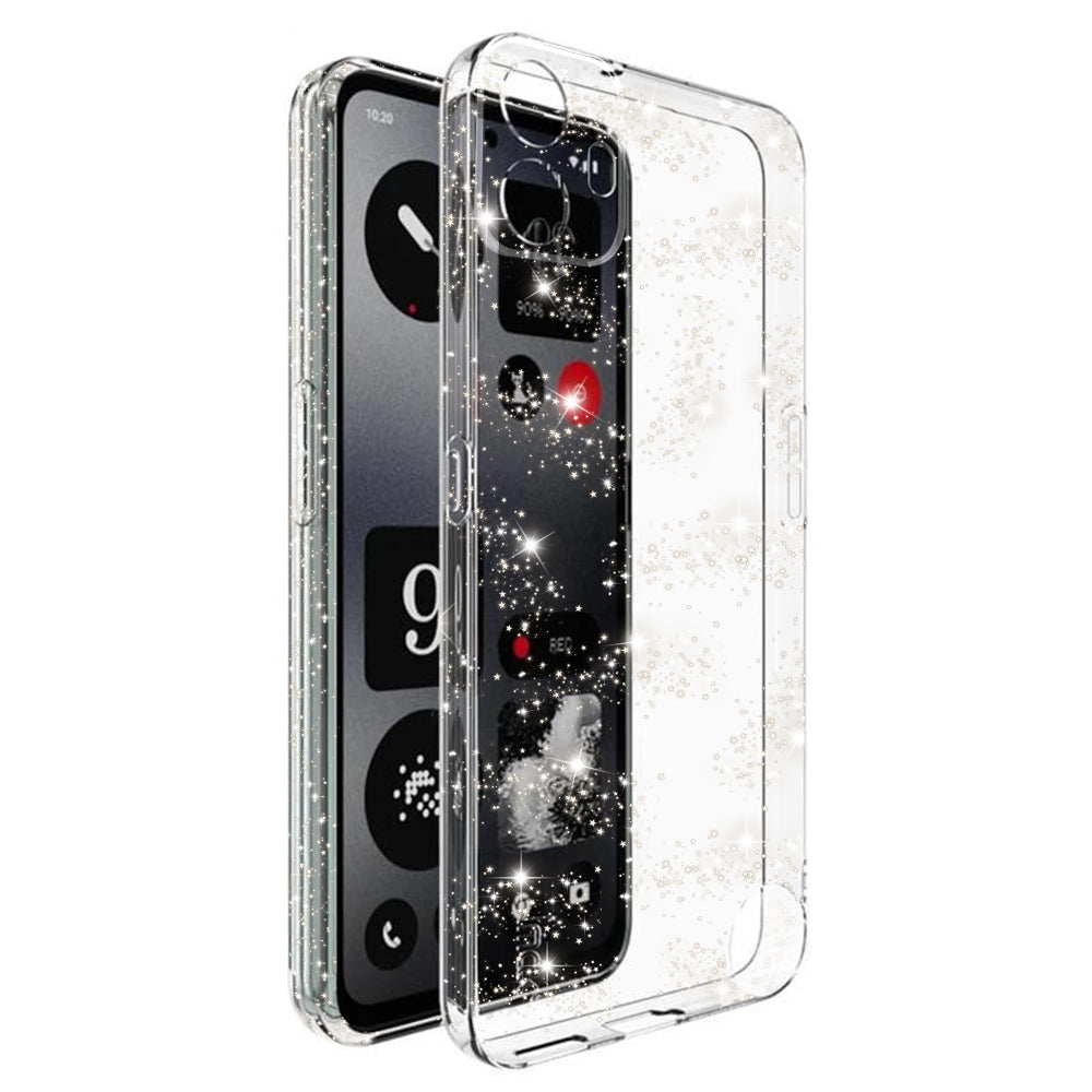 Калъф за Nothing CMF Phone 1, Techsuit, SparkleSkin, Прозрачен