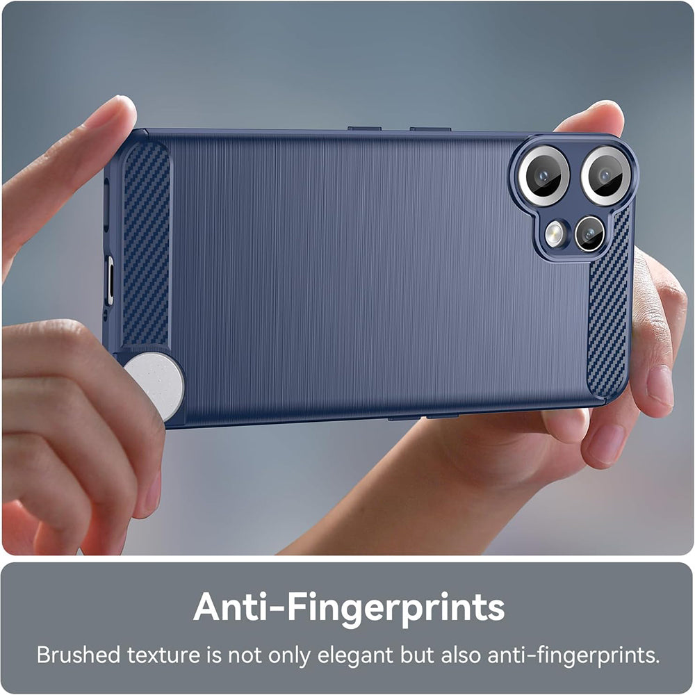 Калъф за Nothing CMF Phone 2 Pro, Techsuit, Карбон, Син