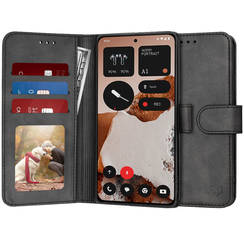 Калъф за Nothing CMF Phone 2 Pro, Techsuit, Diary Book, Черен